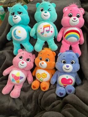 Care Bears Unlock The Magic 9” Plush Lot Of 6